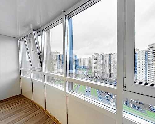 теплое фасадное остекление